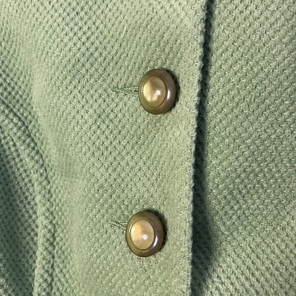 Vintage Style Etcetera Women's Olive Green Bell Sleeve Cropped Jacket | Size 6 - Picture 6 of 8